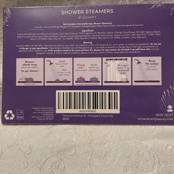 Shower Steamers by Cleverfy 6 piece Aromatherapy Bombs Natural Essential Oils - Picture 3 of 6